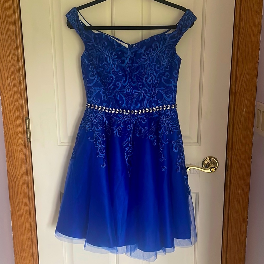 Beautiful cobalt blue homecoming dress